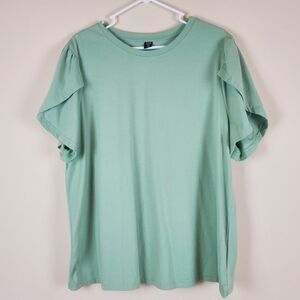 Shein Curve Light Green Shirt Size 2Xl